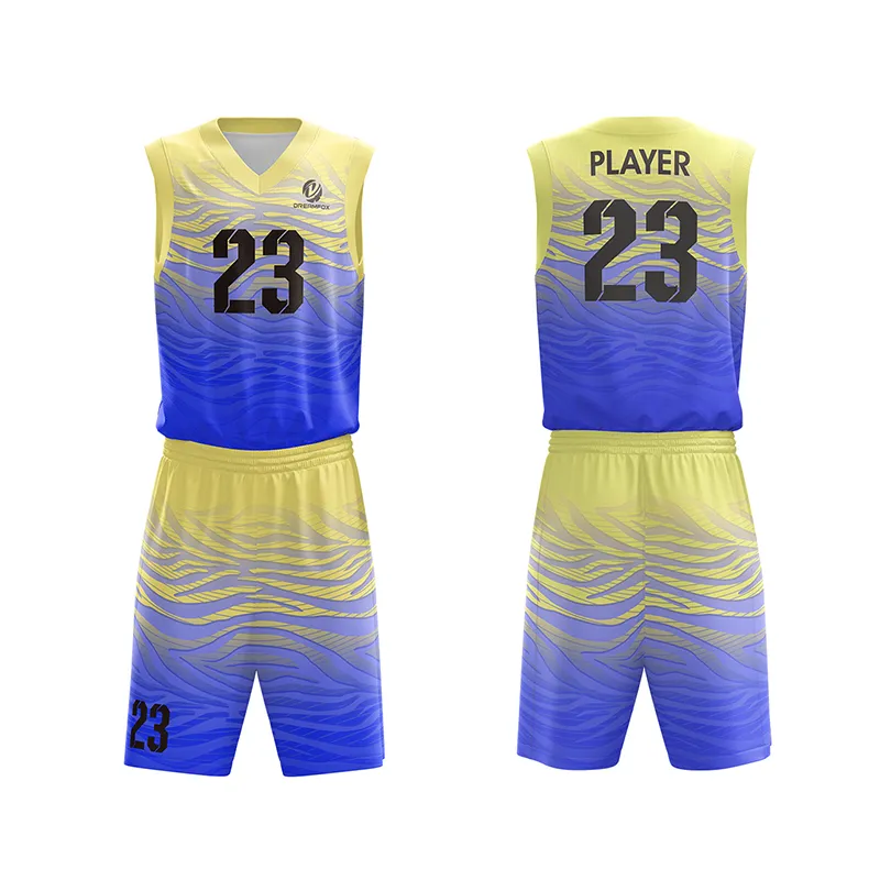 Wholesale Customized  Design Sublimation Reversible BasketBall Kids Singlets Vests Kit Set Shirt Men Basketball Uniform Jersey