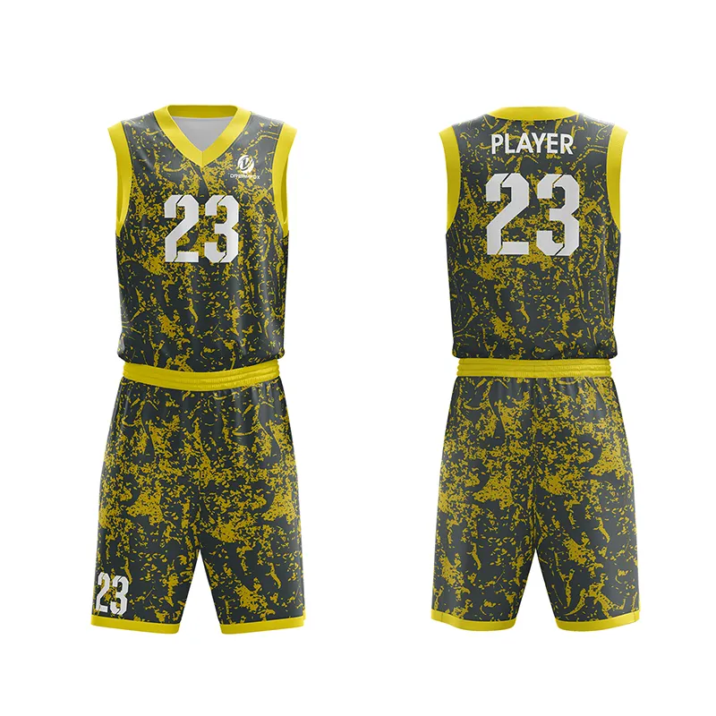 Wholesale Customized  Design Sublimation Reversible BasketBall Kids Singlets Vests Kit Set Shirt Men Basketball Uniform Jersey