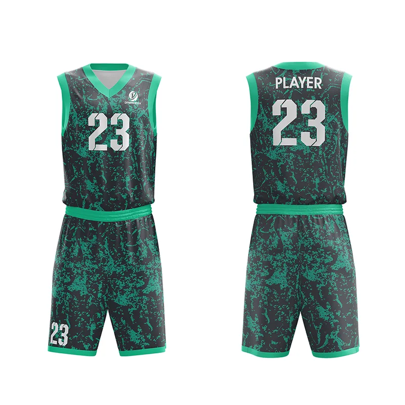 Wholesale Customized  Design Sublimation Reversible BasketBall Kids Singlets Vests Kit Set Shirt Men Basketball Uniform Jersey
