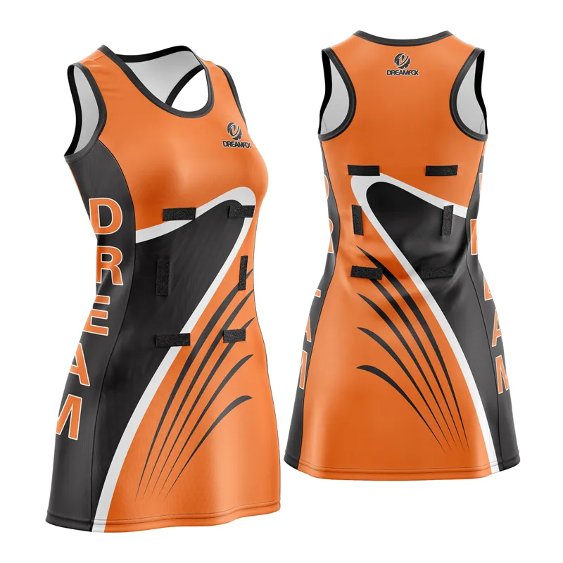 Custom-Made Sublimation Printed Quick-Drying Netball Dress