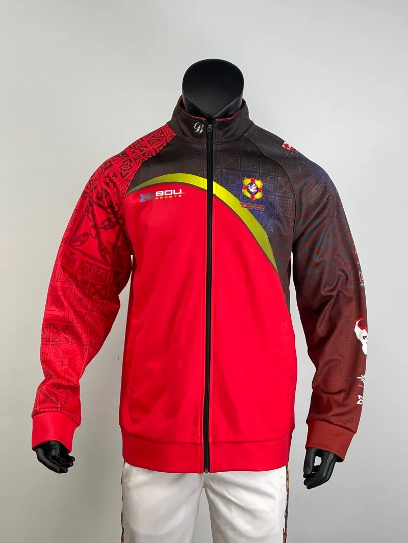 Custom Sportswear Men's Jacket Stylish Activewear 100% Polyester Long Sleeve Full Zip Sports Jacket