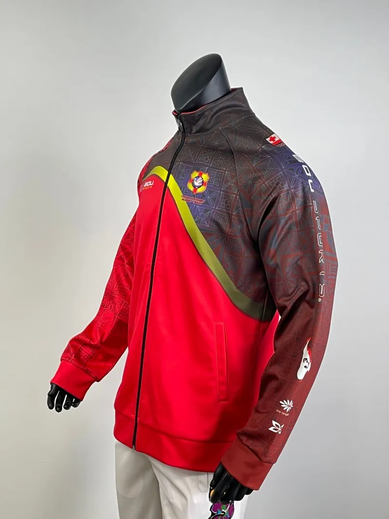 Custom Sportswear Men's Jacket Stylish Activewear 100% Polyester Long Sleeve Full Zip Sports Jacket
