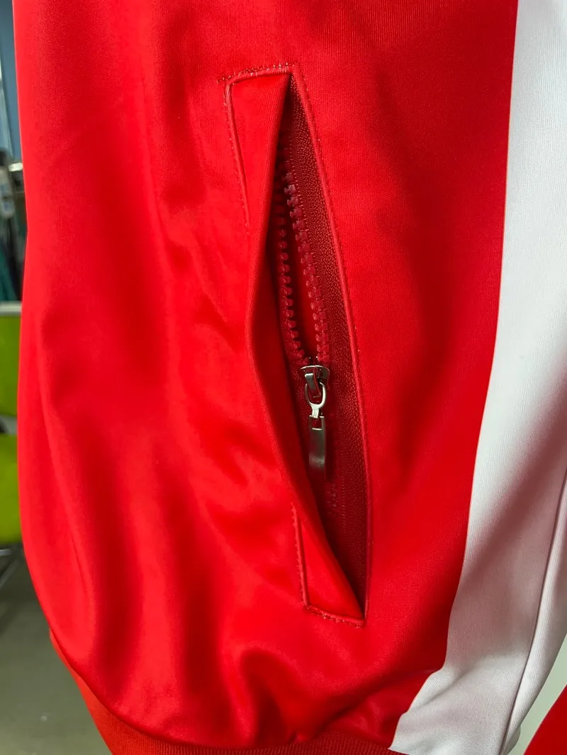 Custom Sportswear Men's Jacket Stylish Activewear 100% Polyester Long Sleeve Full Zip Sports Jacket