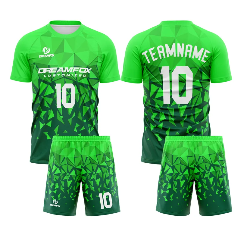 Wholesale Sublimation Football Jerseys Blank Soccer Jerseys Set Custom Soccer Jersey Team Football Uniform Shirts for Men