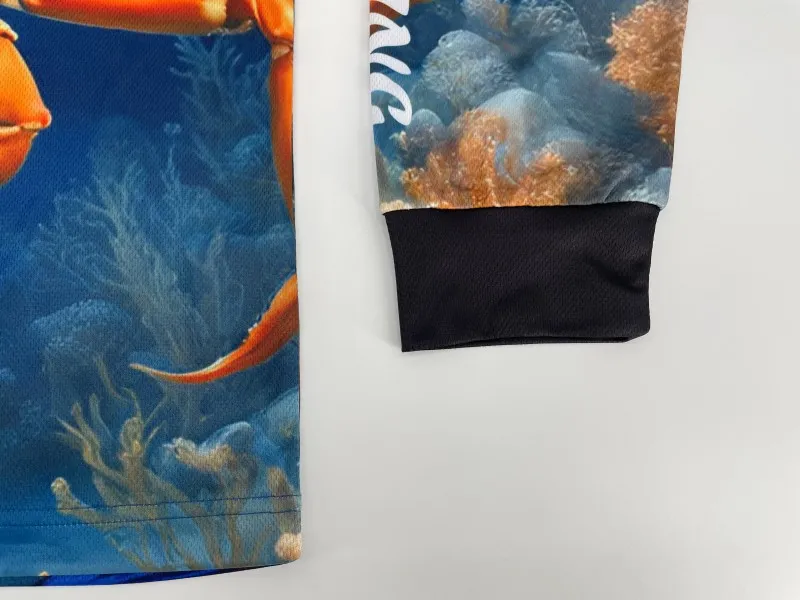 Quick dry custom dye sublimation tournament fishing shirt printing zipper sport fishing jersey