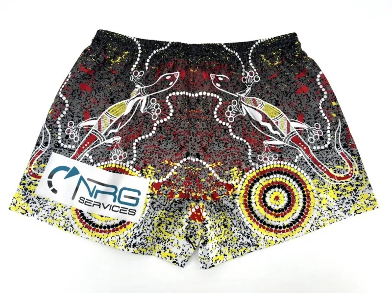 OEM custom Australia male footy short  aussie rules footy shorts men supplier