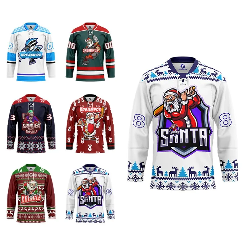 OEM Tackle Twill Team reversible Hockey Wear Custom Sublimation Practice Ice Hockey Jersey manufacturer