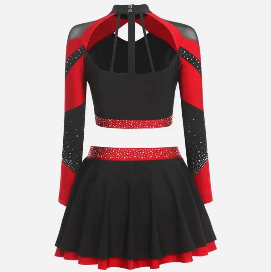 Professional All Star Cheerleading Uniform Set Metallic Sublimation Design Youth/Adult Cheer Uniforms supplier
