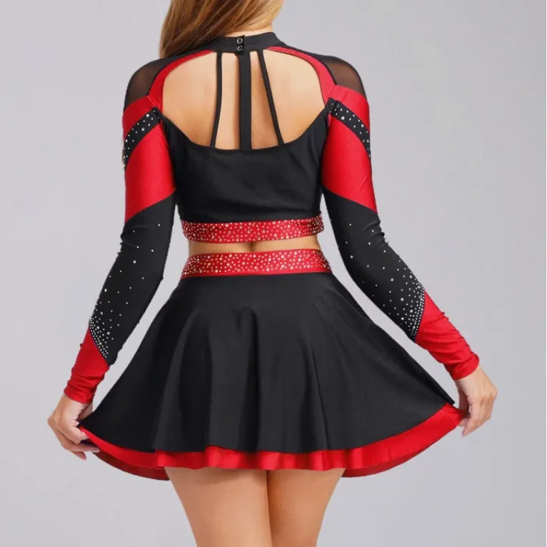Professional All Star Cheerleading Uniform Set Metallic Sublimation Design Youth/Adult Cheer Uniforms supplier