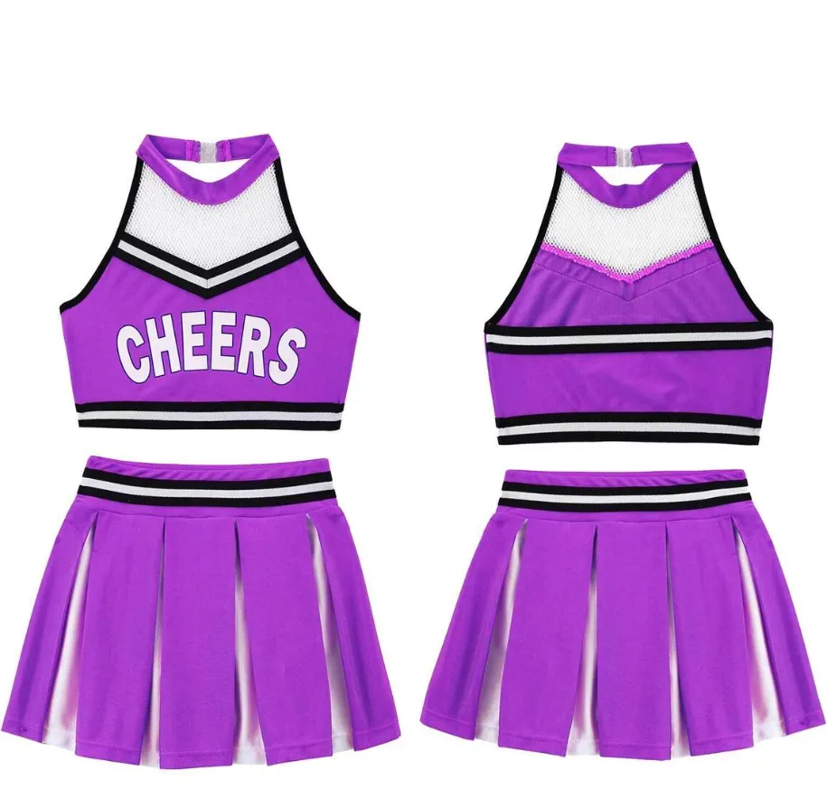 Wholesale Comfortable Compression Cheerleading Bras and Shorts Cheerleading Practice Sets With Shiny Rhinestones