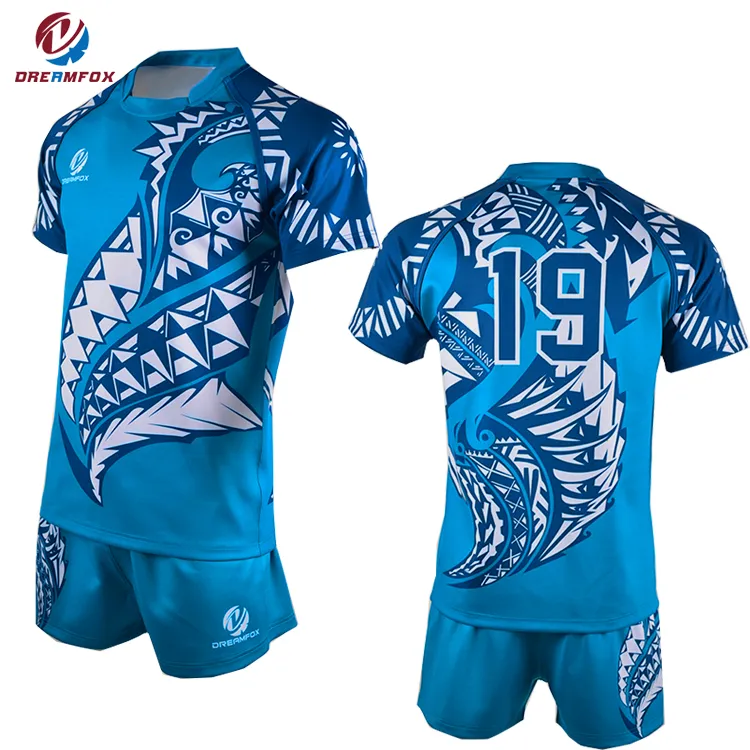 New Design Customized Sublimation Rugby Jersey For Men Rugby League Jerseys Custom Tribal Football Rugby Wear Uniform Shirts