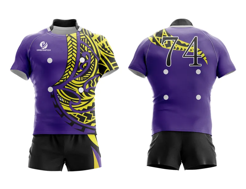 OEM made custom super rugby jersey rugby uniform personal touch football uniform