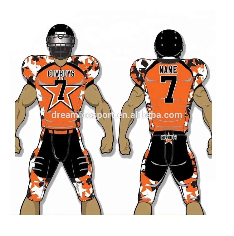 Custom Logo Brand Name Rugby Streetwear Retro Crop American Soccer Shirt Sublimated Printing Mesh American Football Jersey