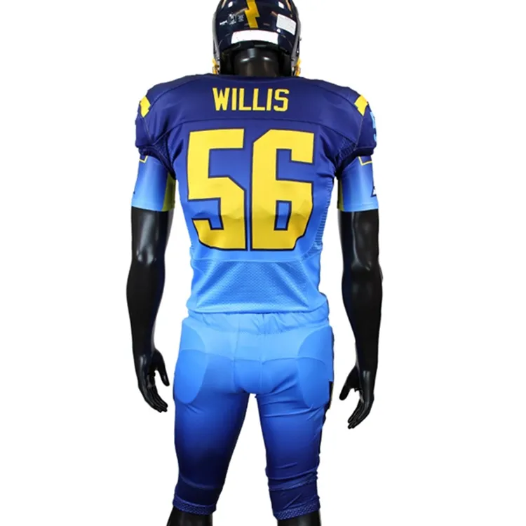 Wholesales custom design sublimated youth american football uniforms manufacturer