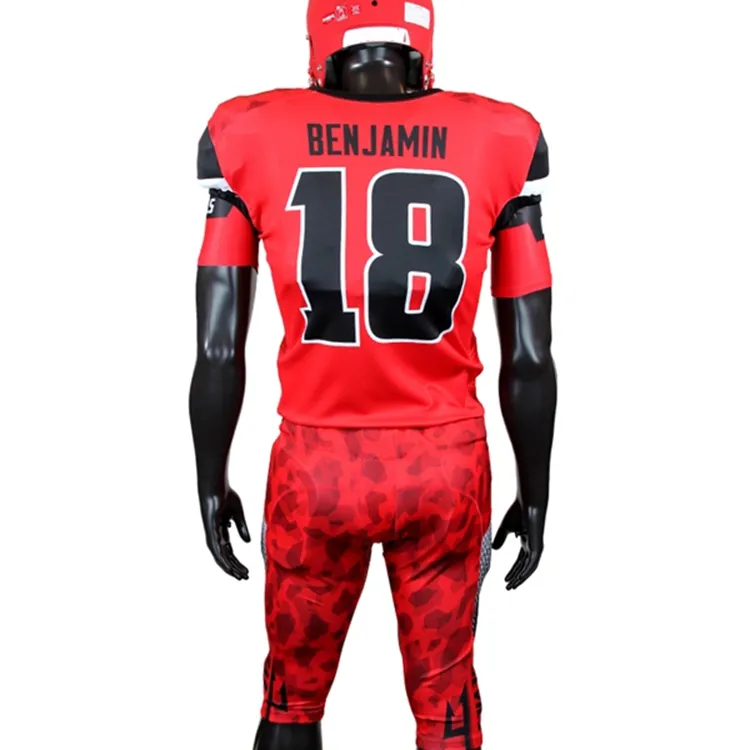 Wholesales custom design sublimated youth american football uniforms manufacturer