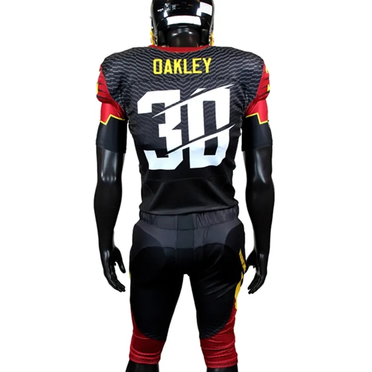 OEM custom sublimated mesh flag football jersey american football wear supplier