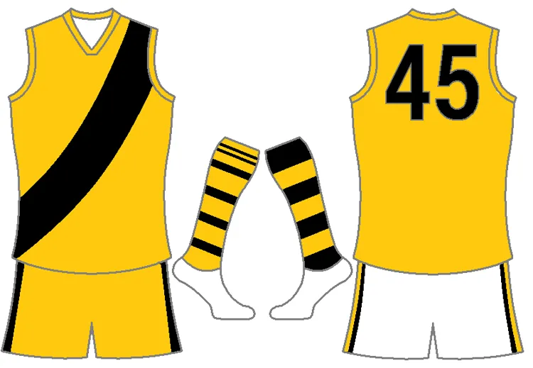 Oem Custom Best Quality Durable Afl Football Jersey Footy Jumper manufacturer
