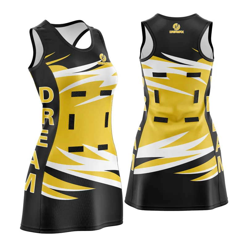custom netball dress