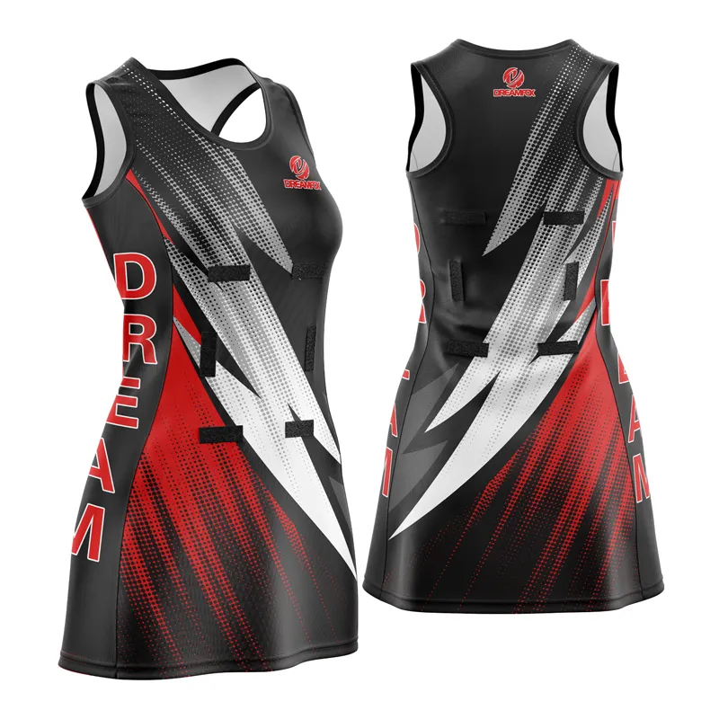 custom netball dress