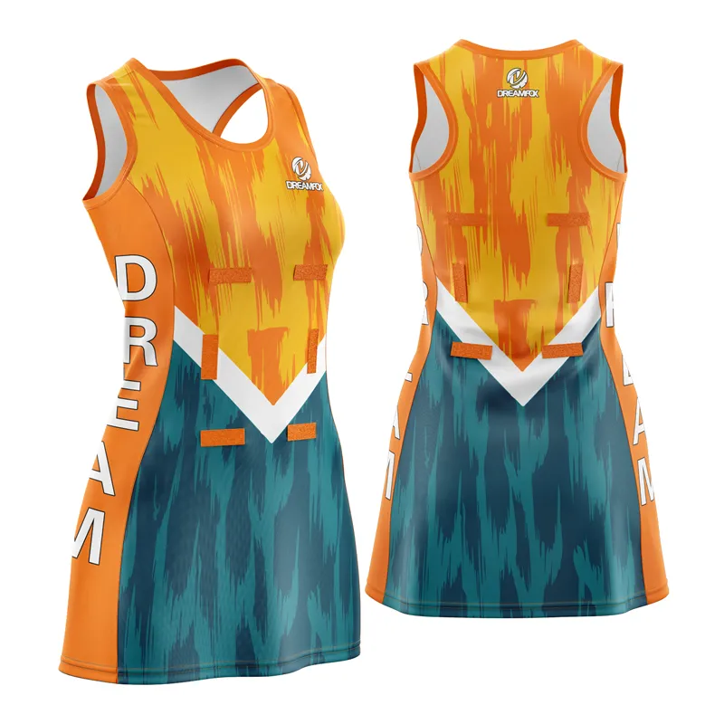 custom netball dress