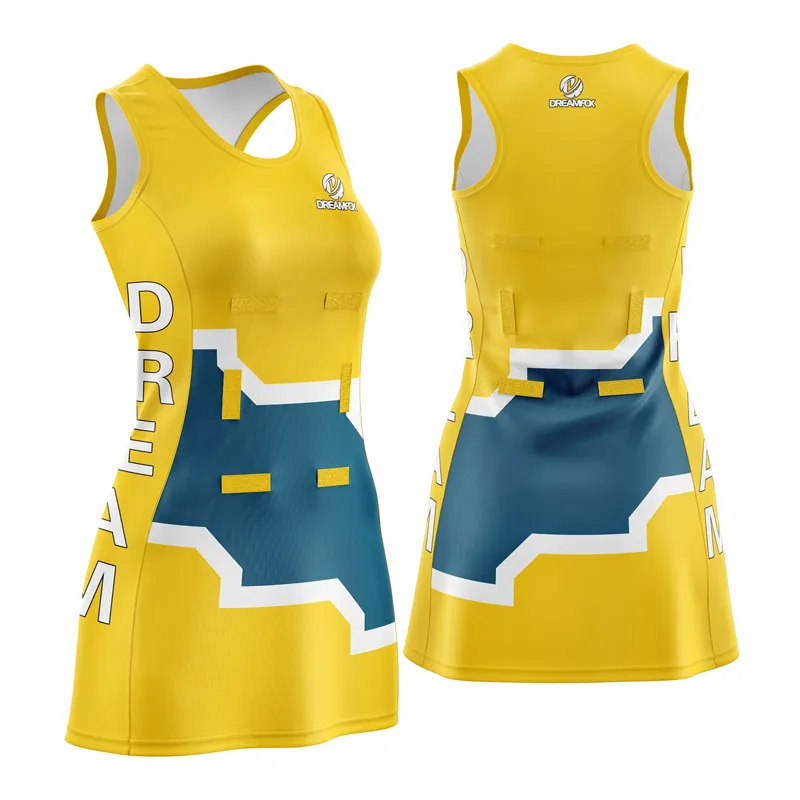 custom netball dress