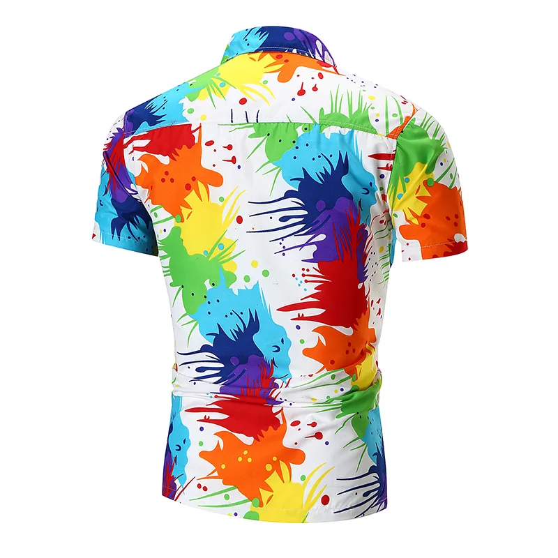 Premium Hippie Party Shirt Best Value Vibrant Hawaiian shirts Festival Top for Men with Smooth Silky Feel