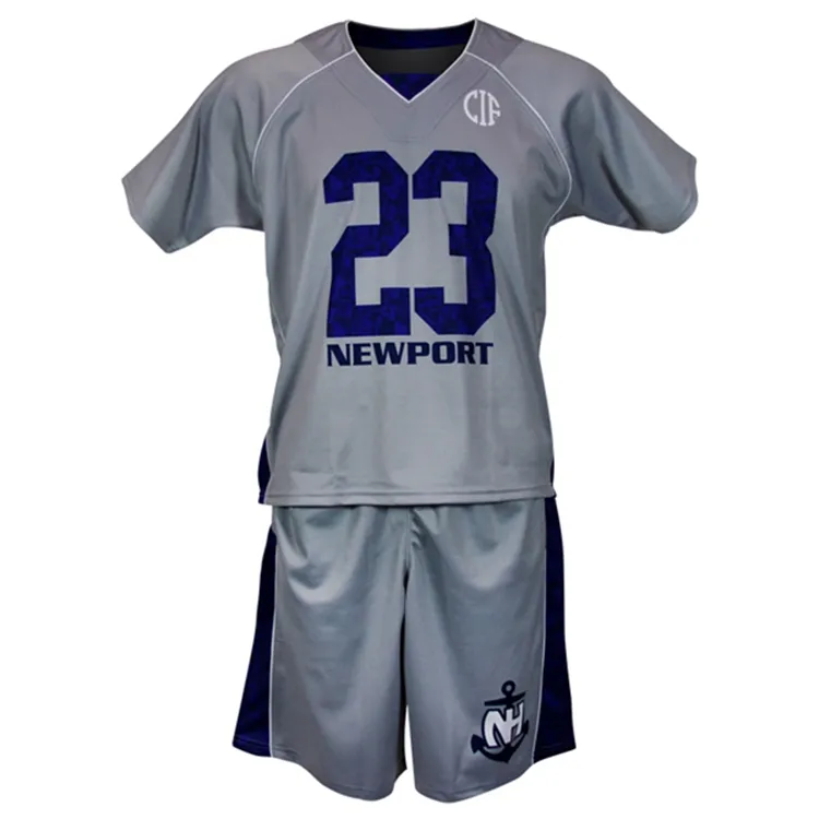 New Design Fully Customize Logo Lacrosse Jerseys Lacrosse Uniforms Men Sublimated Lacrosse Uniform Printed