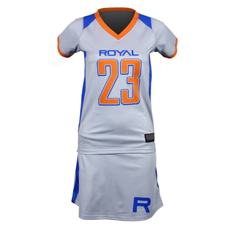 New Arrival Wholesale Price Cotton Lacrosse Shirt Sublimated Goalie Jersey Lacrosse Uniforms Girls
