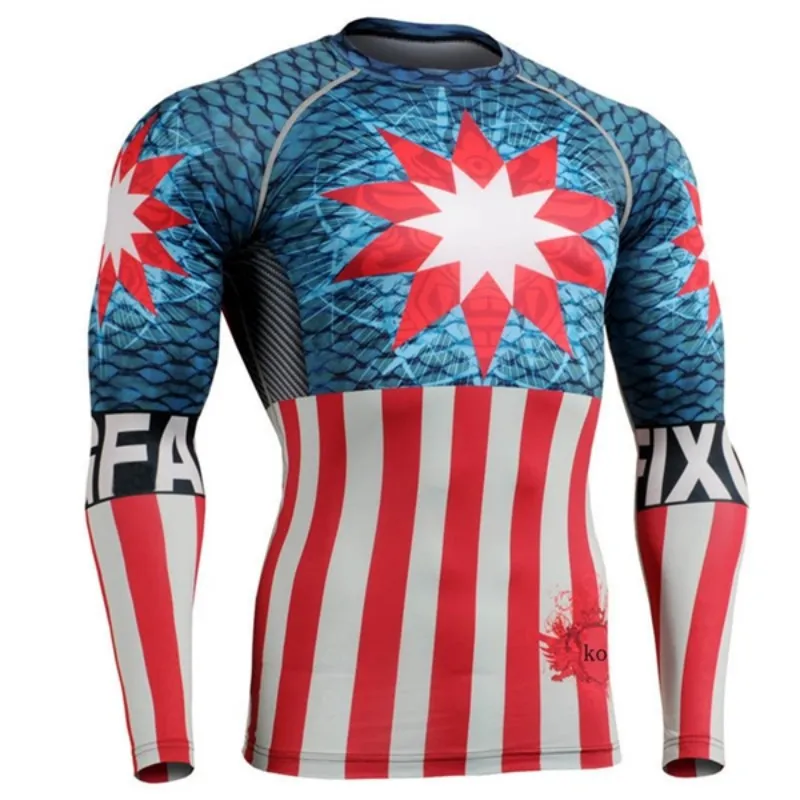 High Quality Nogi Fight Gear Custom Sublimation BJJ MMA Rash Guard Wholesale Compression Shirt Jiu Jitsu Rash Guard
