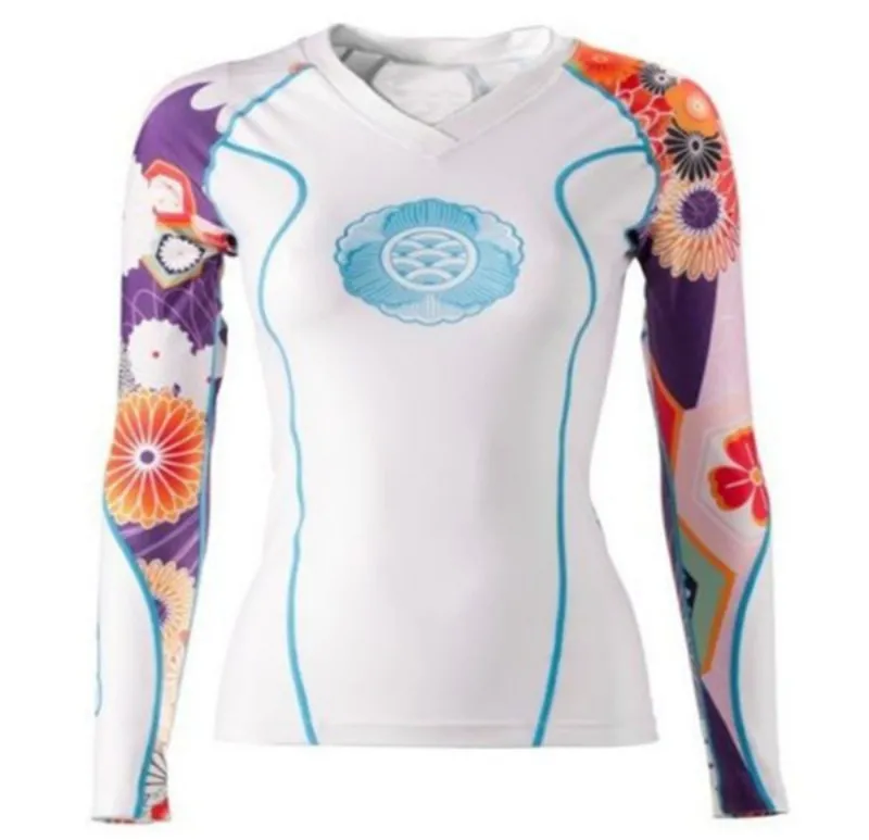 Custom Logo Manufacturer Polyester Spandex Fabric Jiujitsu Playera With Uv Protection Men MMA Rashguard Rashie Rash Guard Shirts
