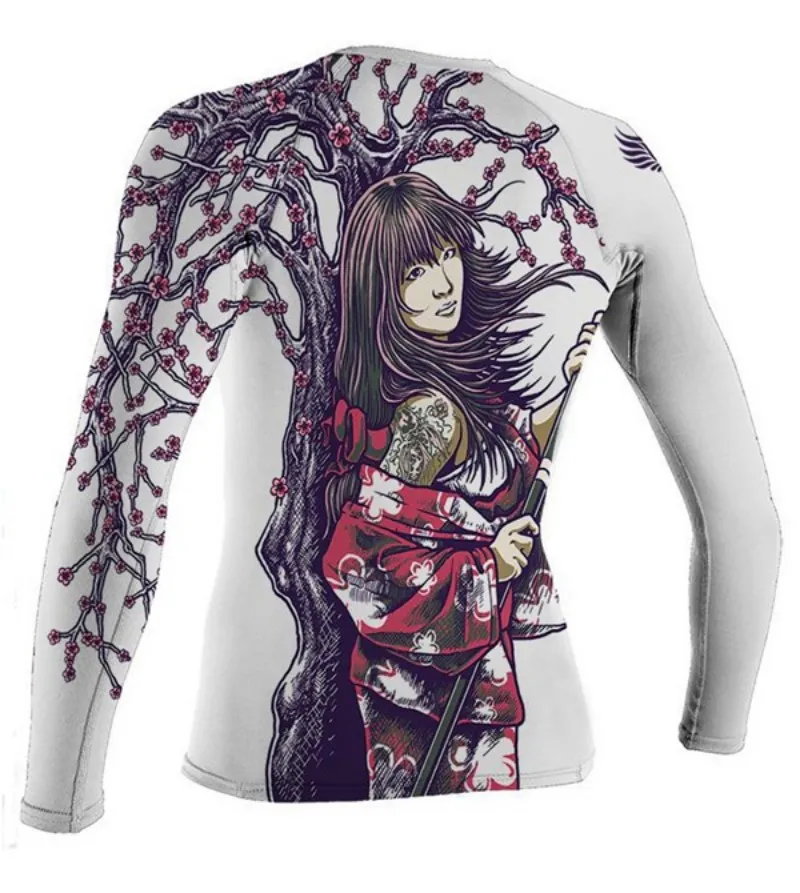 Gym Surfing Diving Rashguard Compression Shirts MMA Rash Vest Long Sleeve Swimming Surfing Rash Guard Sportswear Adults