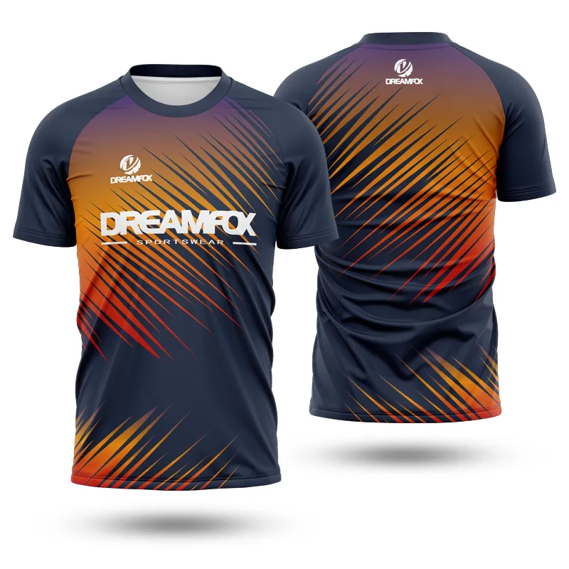Custom Logo Esport Jersey Quick Drying T-shirts Comfortable Polyester Sport Club Fitness Jersey Sublimation T Shirt