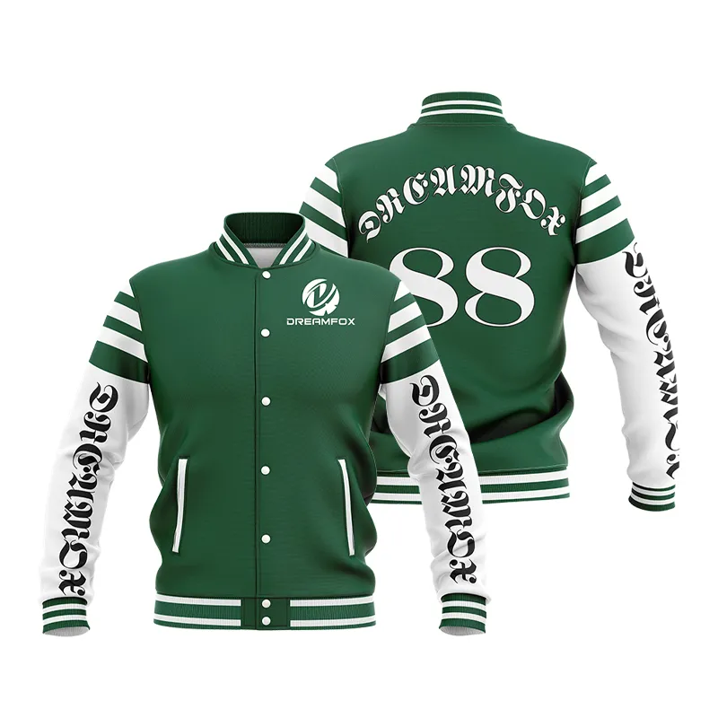 Custom Waterproof Baseball Varsity Jacket Blank Custom Logo Varsity Letterman Jackets Customize Your Own Baseball Jacket
