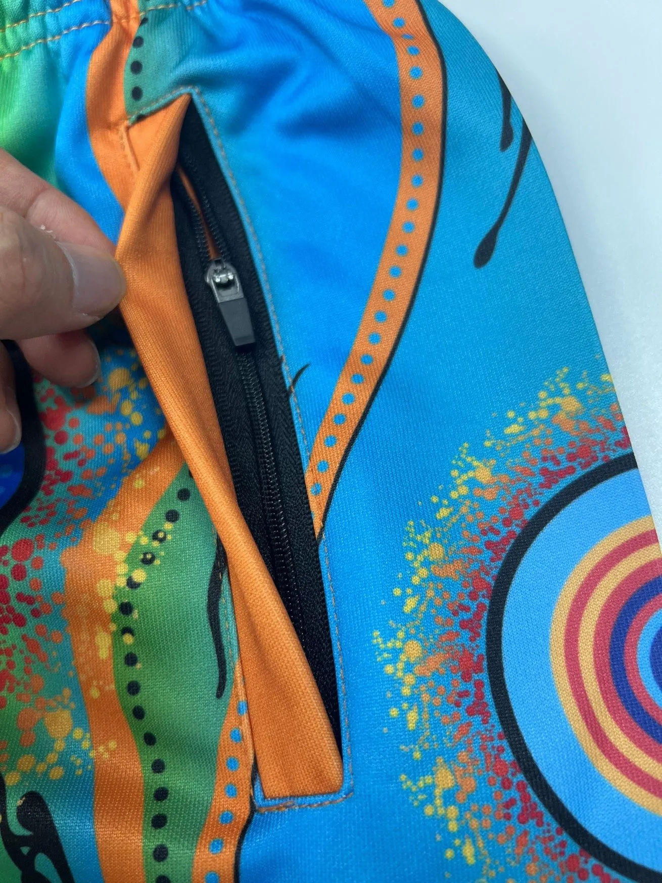 Custom sublimation oz men's aussie aboriginal design footy shorts