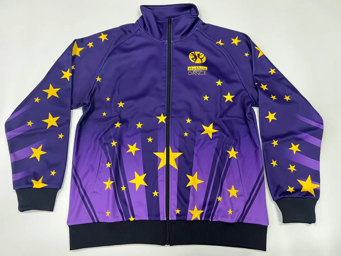 RHINESTONE LETTERING logo Custom Design Dance Club Studio Cheer Jacket Gymnastic Warm up Cheerleading Flex Tracksuit