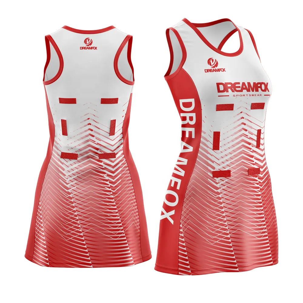 Custom-Made Sublimation Printed Quick-Drying Netball Dress