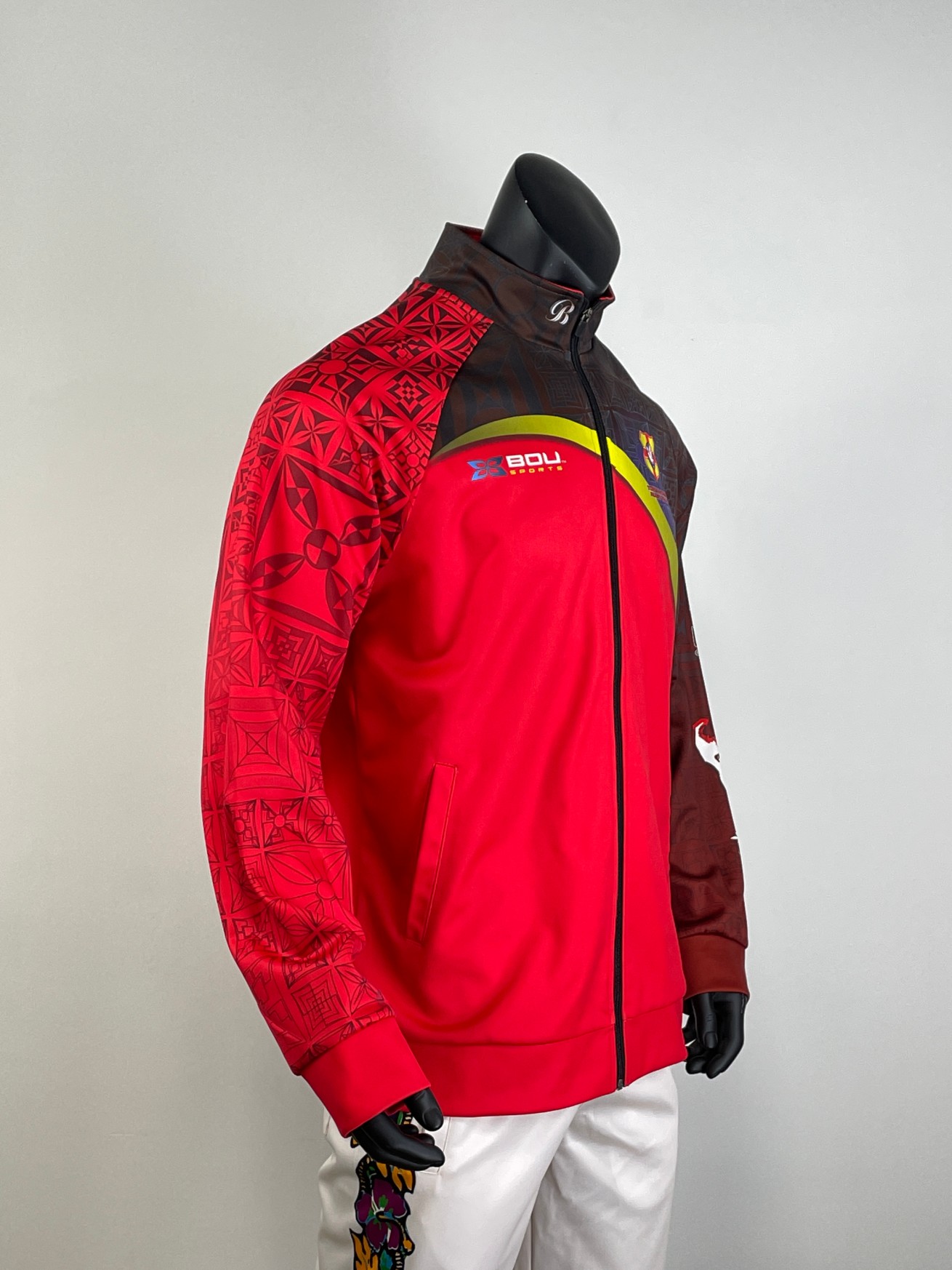 Custom Sportswear Men's Jacket Stylish Activewear 100% Polyester Long Sleeve Full Zip Sports Jacket