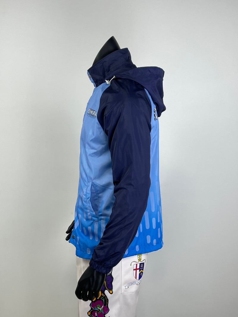 Custom 100% Polyester Outdoor Waterproof Hiking Jacket Man Running Wear Windproof Windbreaker Breathable Hooded Rain Jacket