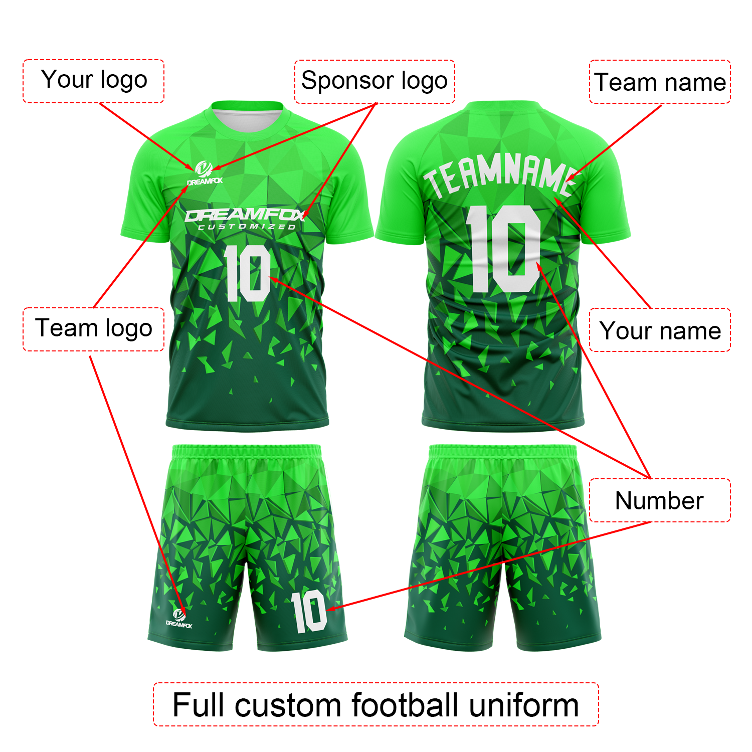 Wholesale Sublimation Football Jerseys Blank Soccer Jerseys Set Custom Soccer Jersey Team Football Uniform Shirts for Men