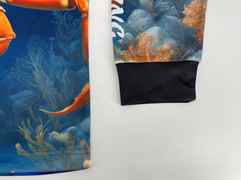 Quick dry custom dye sublimation tournament fishing shirt printing zipper sport fishing jersey