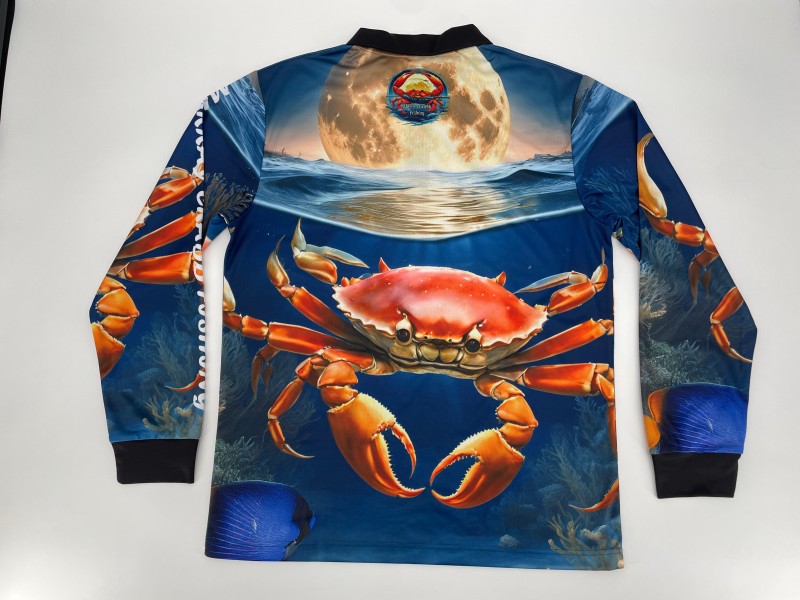 Quick dry custom dye sublimation tournament fishing shirt printing zipper sport fishing jersey