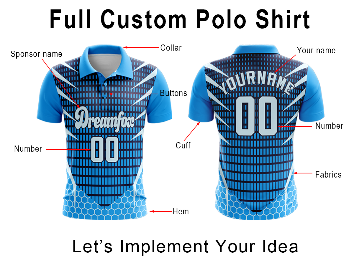 Custom Club Name Dry-fit Sublimated Polo Shirt