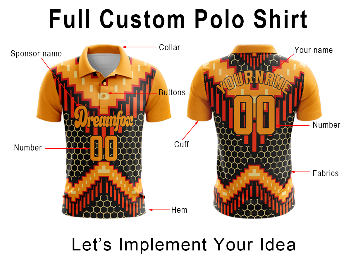 Custom Dry-fit Sublimated Polo Shirt