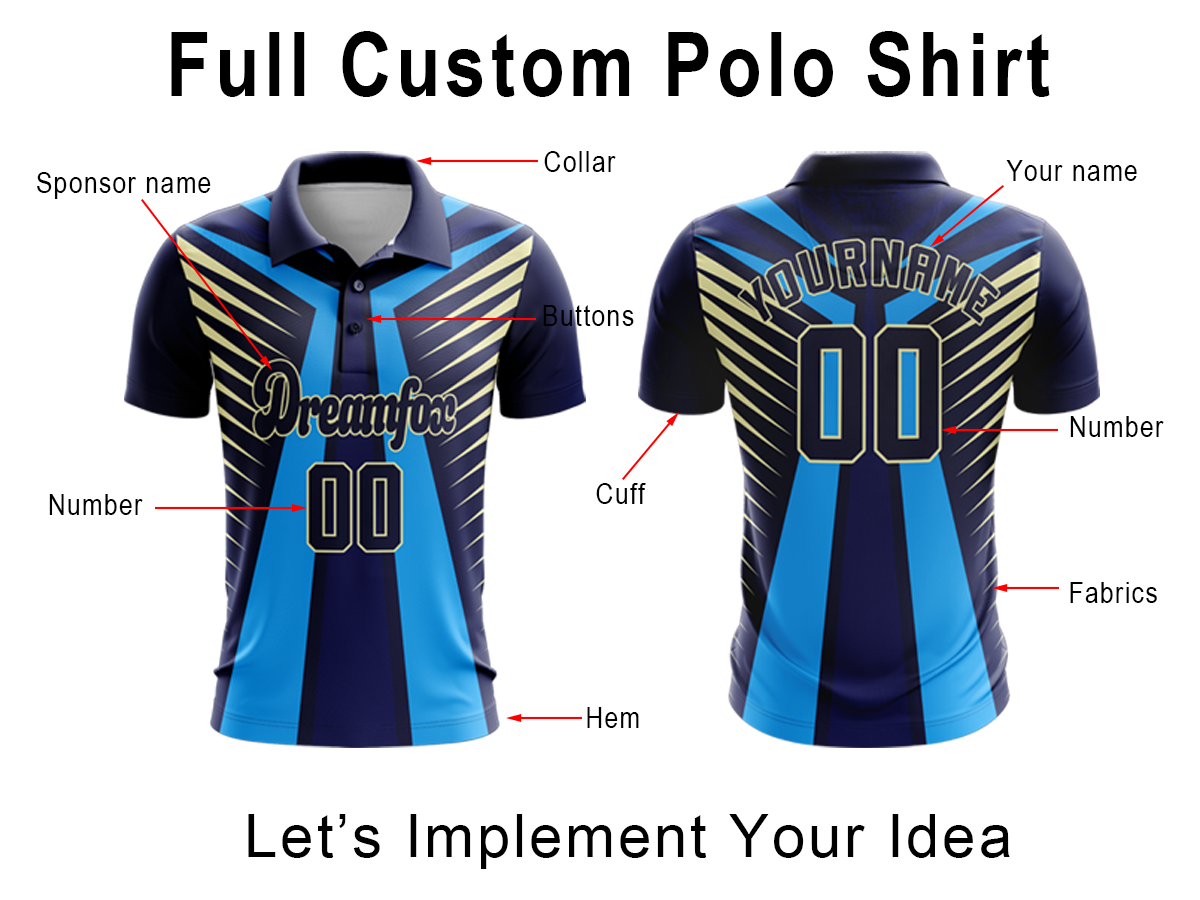Top Quality 100% Polyester Custom Logo Men's Polo Shirts Casual Brand Sportswear Golf Polo T-shirt for Men