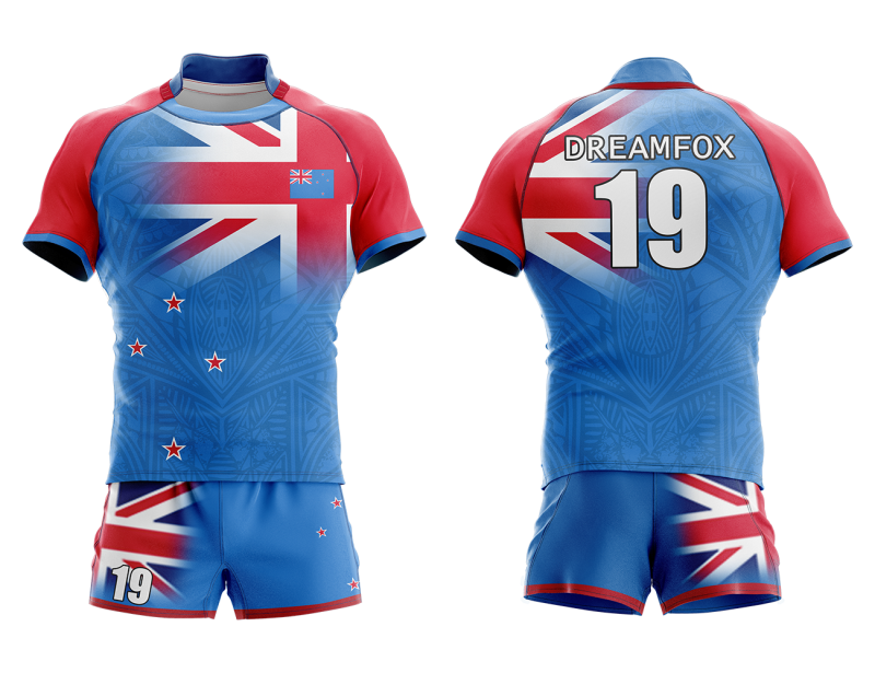 Custom Wholesale Sports Men Rugby Jersey shirt and shorts sets for men OEM Service Sublimation rugby league set