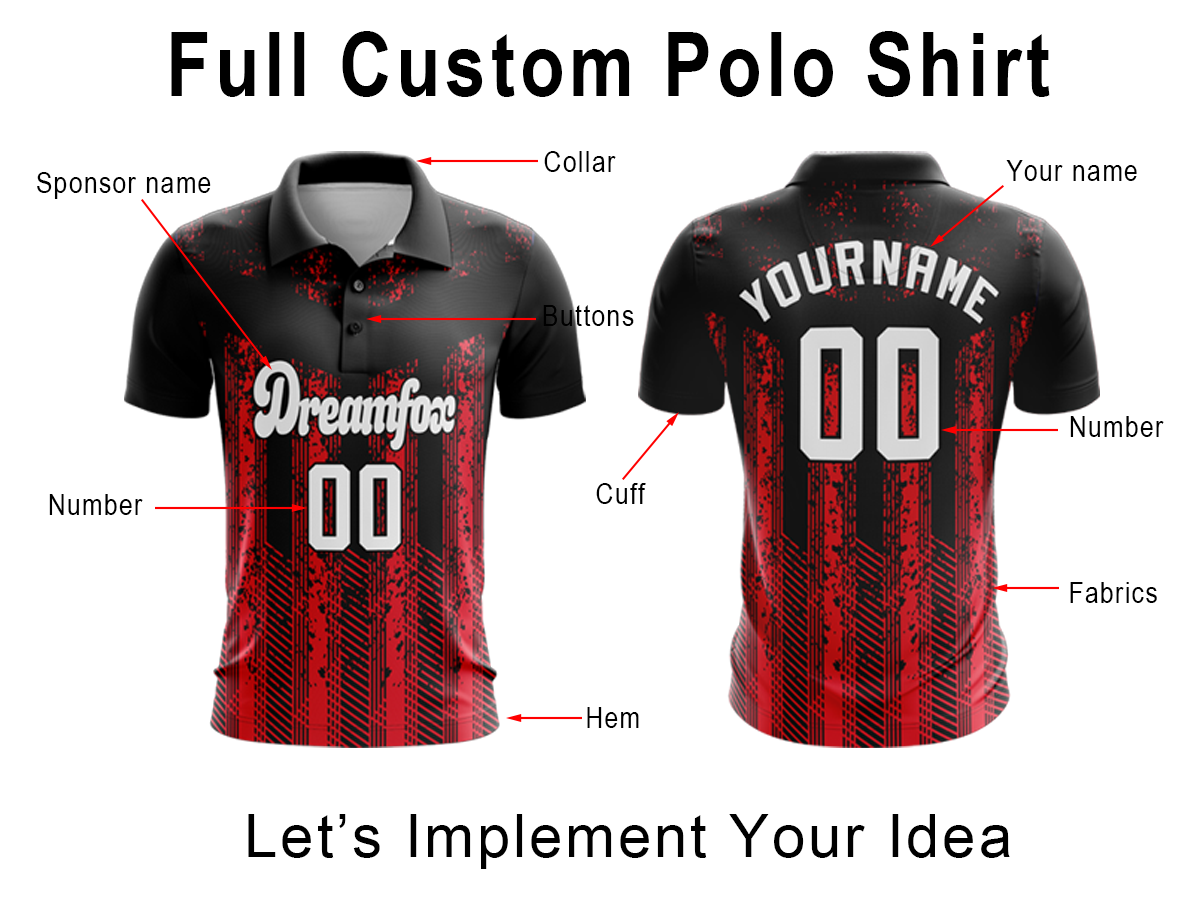 Custom Embroidered Brand logo Polo Soccer Shirts Football Uniform Men Soccer Wear
