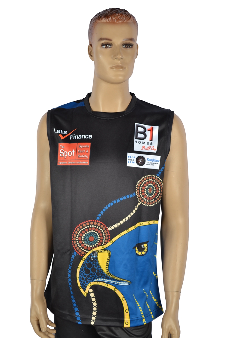Custom Your Own Design Sublimation Afl Jumpers Singlet Sublimated AFL Playing Footy Jumper Sportswear
