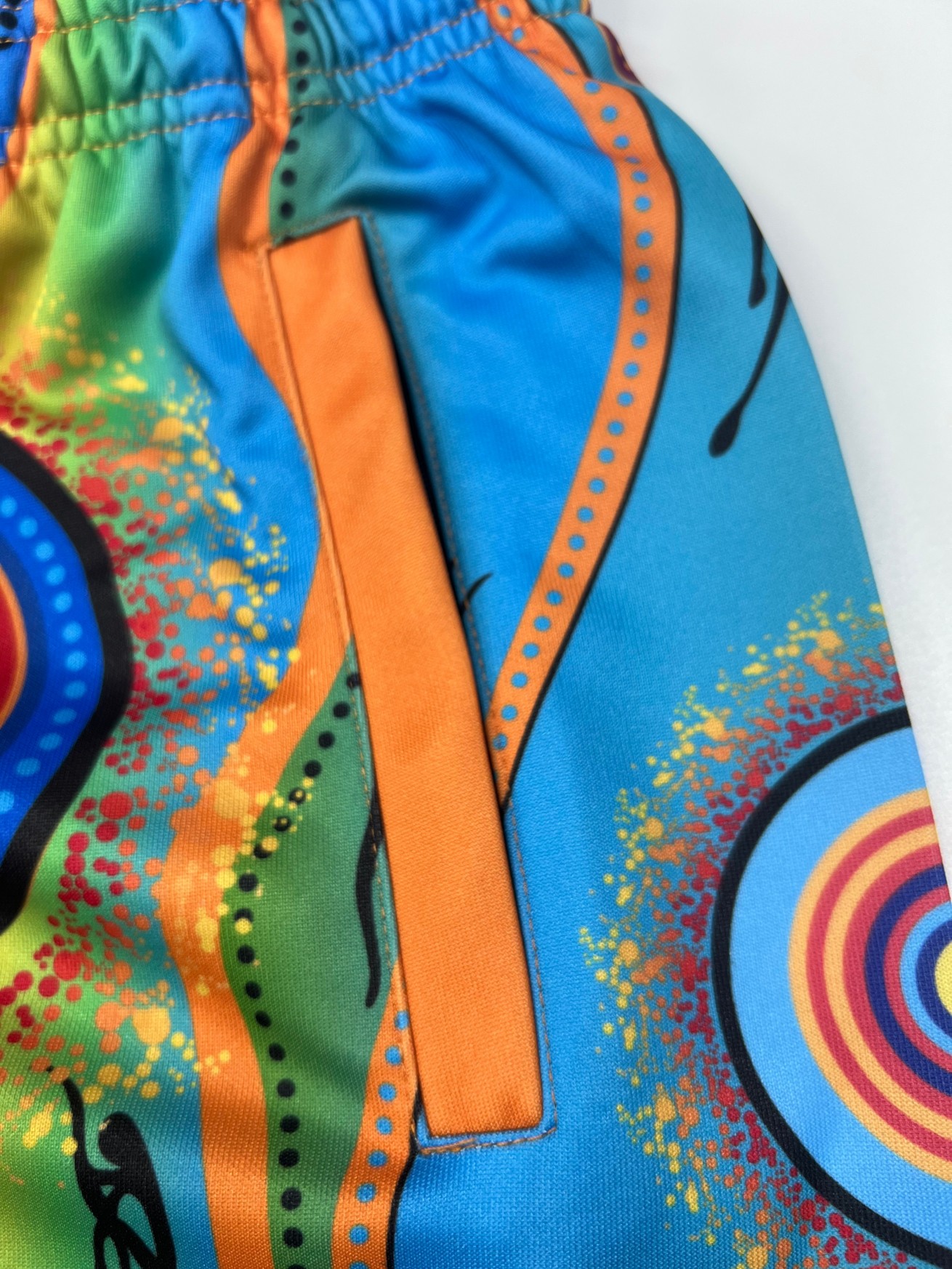 Custom sublimation oz men's aussie aboriginal design footy shorts