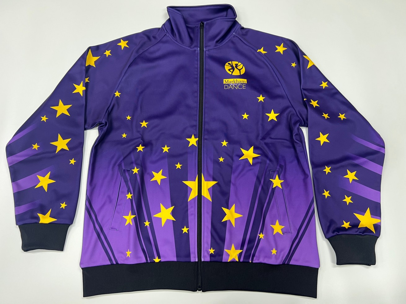 RHINESTONE LETTERING logo Custom Design Dance Club Studio Cheer Jacket Gymnastic Warm up Cheerleading Flex Tracksuit