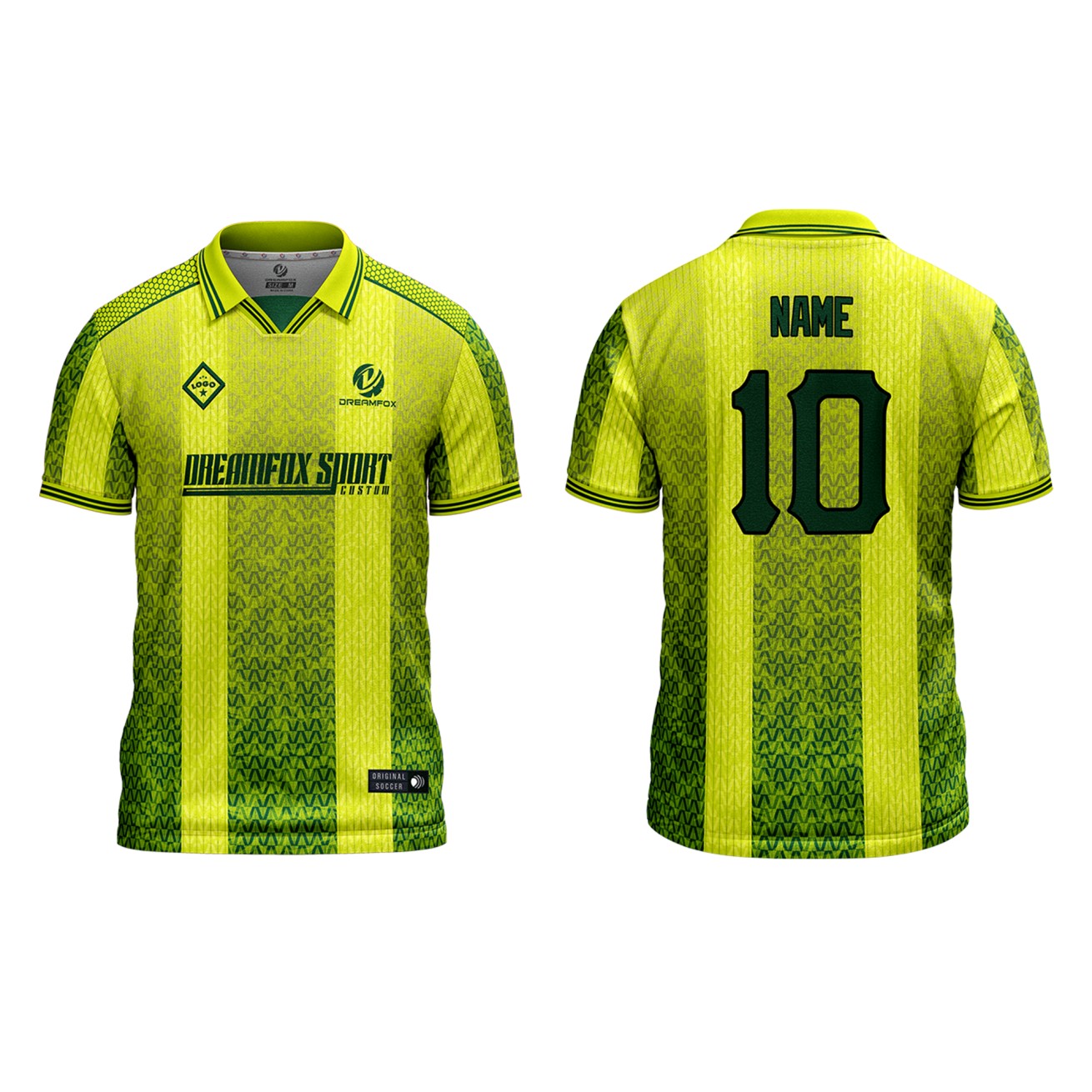 Custom Men's Vintage Football Jersey Retro soccer Polo Shirts